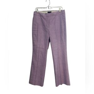 J.Crew Hayden Crop Linen Pants Lined Violet Size 8